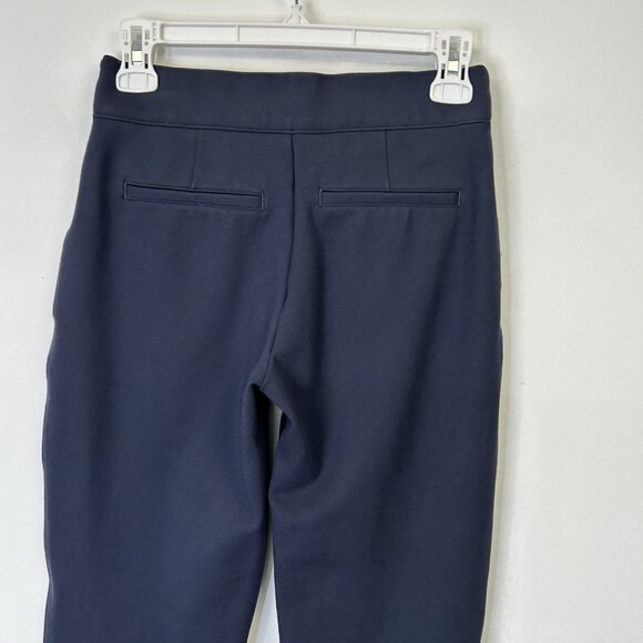 Spanx Ponte Perfect Pants Womens Size Small Navy Pull On Ankle - Picture 8 of 9
